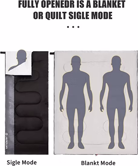 Waterproof Camo Sleeping Bags Suitable for Warm & Cold Weather