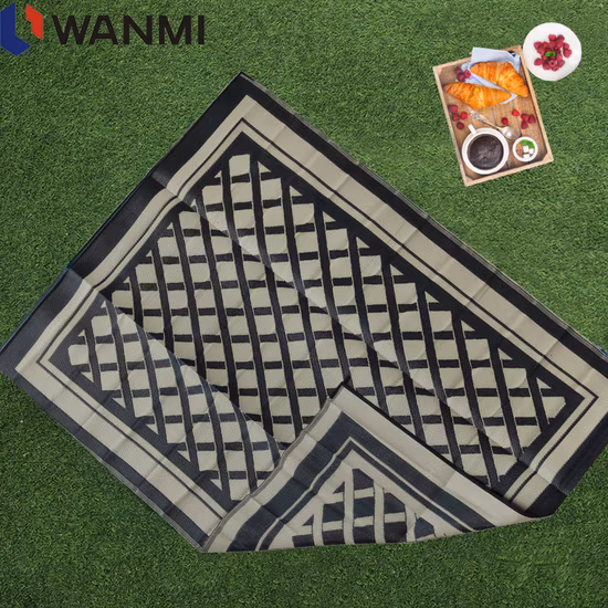 Made in China Handmade Throw Outdoor Polar Fleece Plaid Simple Picnic Rugs