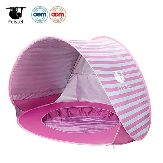 Tenda de praia luxuosa com abrigo solar ultraleve fácil de transportar para eventos ao ar livre