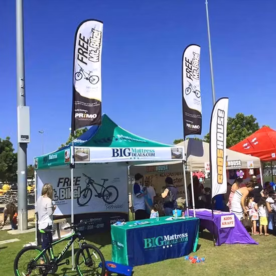 Tenda de aço para feiras comerciais ao ar livre 10X10 Evento de exposição Marquee Gazebos Canopy Pop up Barracas dobráveis ​​personalizadas